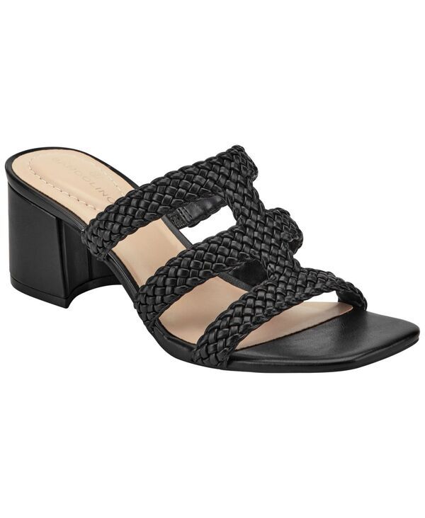バンドリーノ レディース シューズ サンダル ヒール Bandolino Womens Mumm Woven Block Heel Dressandals Black ブラック