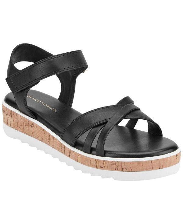マークフィッシャー レディース シューズ サンダル プラットフォーム Marc Fisher Womens Gyllie Flat Platform Sandals Black ブラック