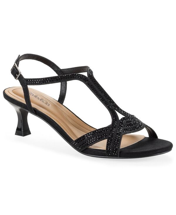 スタイルアンドコー レディース シューズ サンダル ヒール Style Co Womens Ginnyy Evening Kitten Heel Sandals Black Beauty ブラック