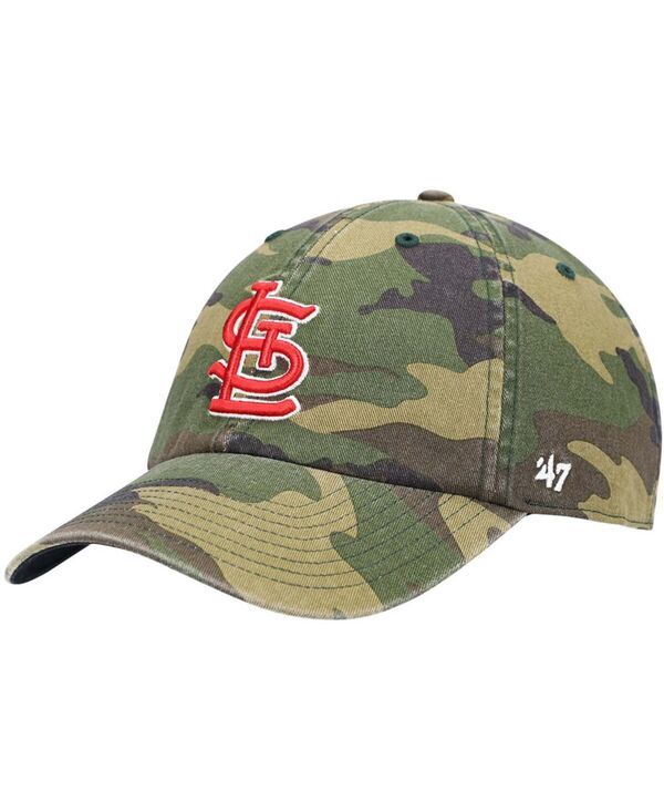 47 ブランド メンズ アクセサリー 帽子 47 Brand Mens Camo St Louis Cardinals Team Clean Up Adjustable Hat Camo