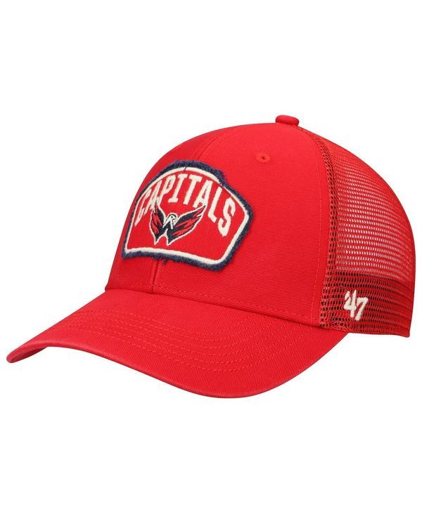 47 ブランド メンズ アクセサリー 帽子 キャップ 47 Brand Mens 47 Red Washington Capitals Cledus MVP Trucker Snapback Hat Red レッド