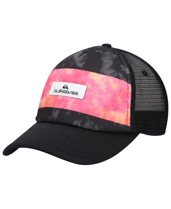 クイックシルバー メンズ アクセサリー 帽子 Quiksilver Mens Black Pidgeon Chicken Trucker Snapback Hat Black ブラック