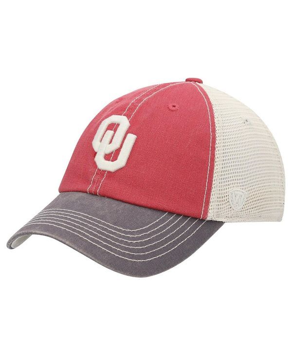 トップオブザワールド メンズ アクセサリー 帽子 Top of the World Mens Oklahoma Sooners Offroad Trucker Adjustable Hat Crimson Crimson クリムゾン
