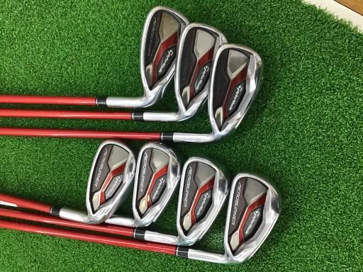 【中古】 テーラーメイド AERO BURNER 6S アイアンセット IR TM7-415 (フレックスR) メンズ 男性用 右利き 右用 Cランク ゴルフクラブ