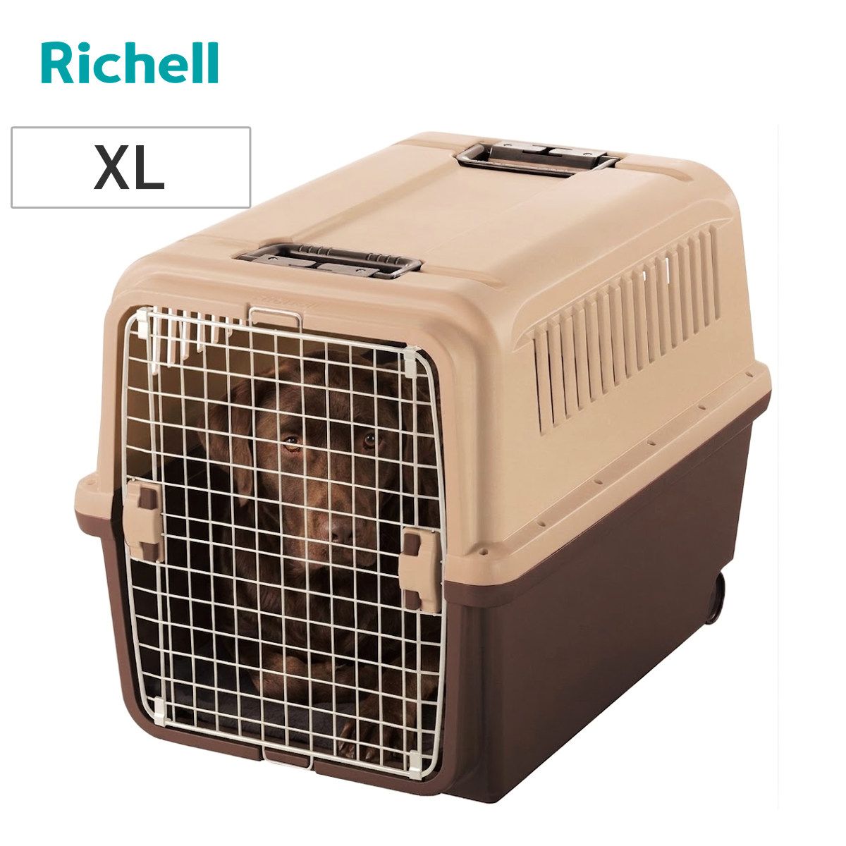 ペットキャリー キャンピングキャリー XL （ ペット用キャリー ペットバッグ ハードキャリー ペットキャリーボックス 犬用キャリー リッチェル ペット用 お出かけ ペット用品 キャリー 旅行 通院 病院 災害 避難 移動 ケージ )