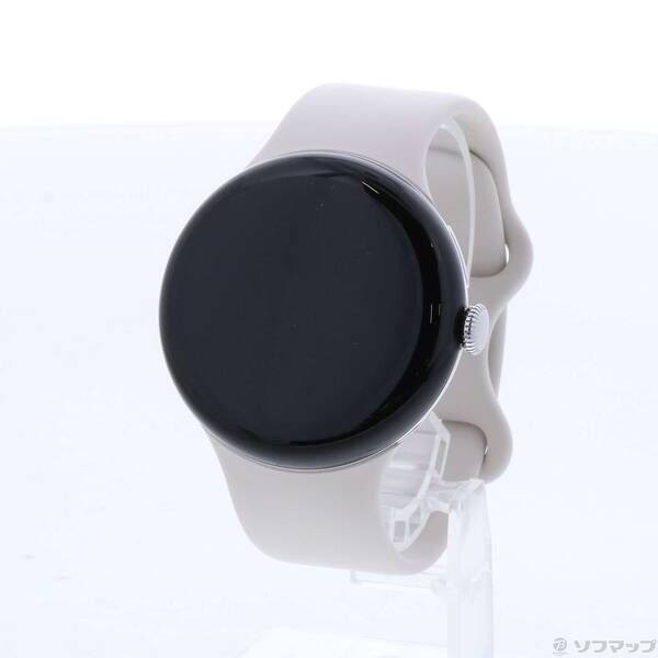 ソフマップ 〔中古品〕 Google Pixel Watch 3 45mm(WiFi) Polished Silver アルミケース／Porcelain アクティブバンド GA05736-US【377】