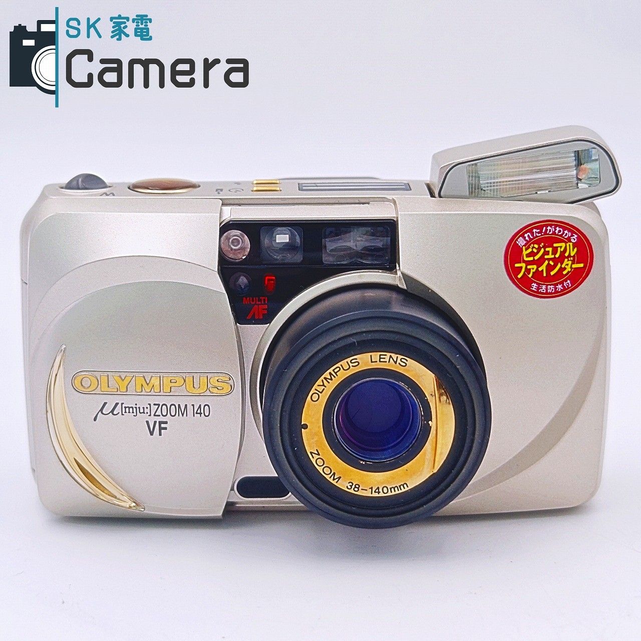 【動作品】OLYMPUS μ mju ZOOM 140 VF フィルムカメラ 中古】 OLYMPUS μ [mju:] ZOOM 140 VF 38-140mm オリンパス ミュー