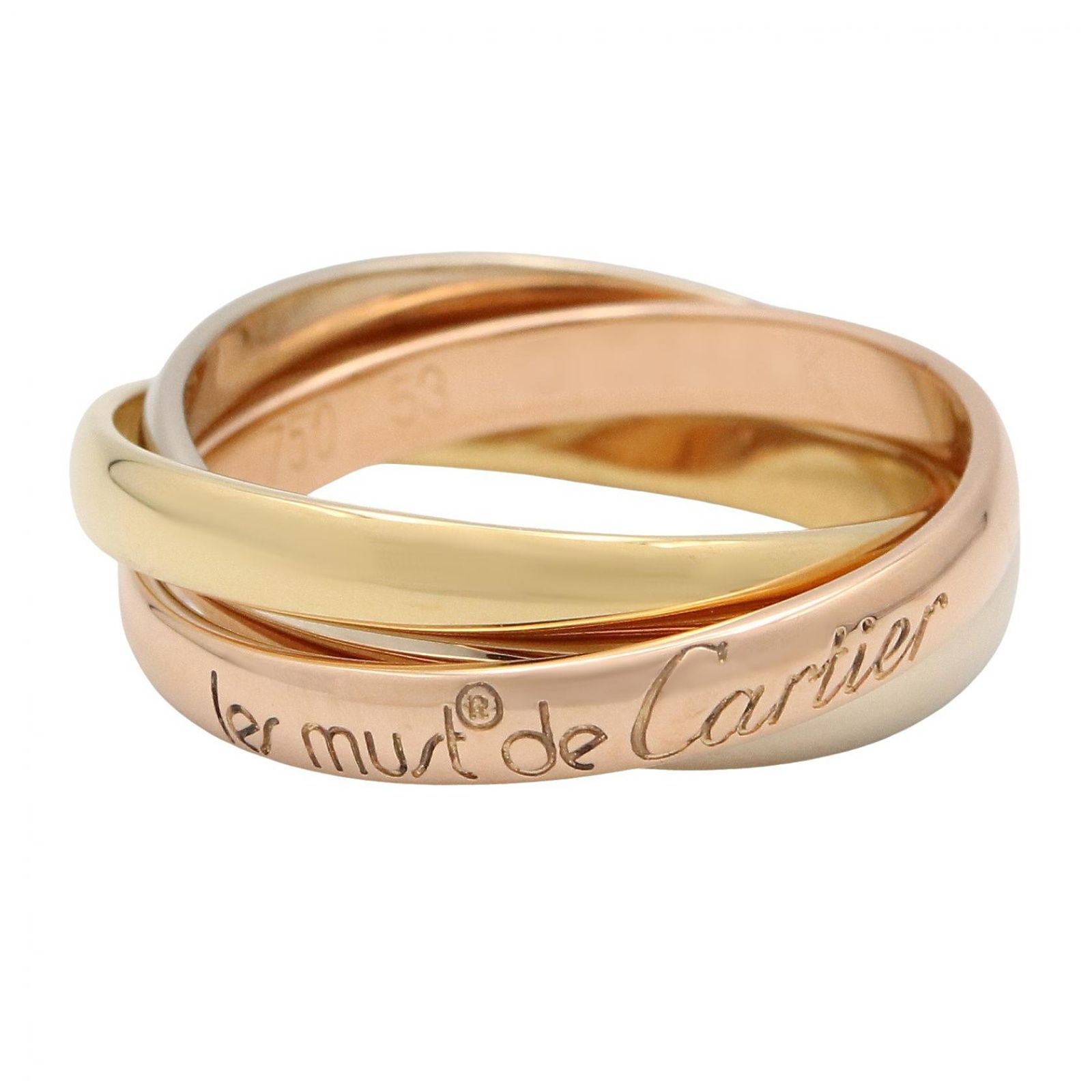カルティエ CARTIER リング・指輪 トリニティ リング K18（イエローゴールド） K18WG（ホワイトゴールド） トリニティ リング ユニセックス Used A