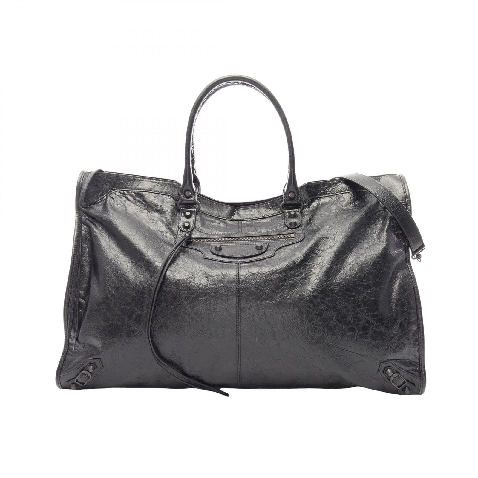 バレンシアガ BALENCIAGA ボストンバッグ Le City ル シティ 2WAY 8103642ABEK1000 ブラック レザー Le City トラベル バッグ ユニセックス 新品