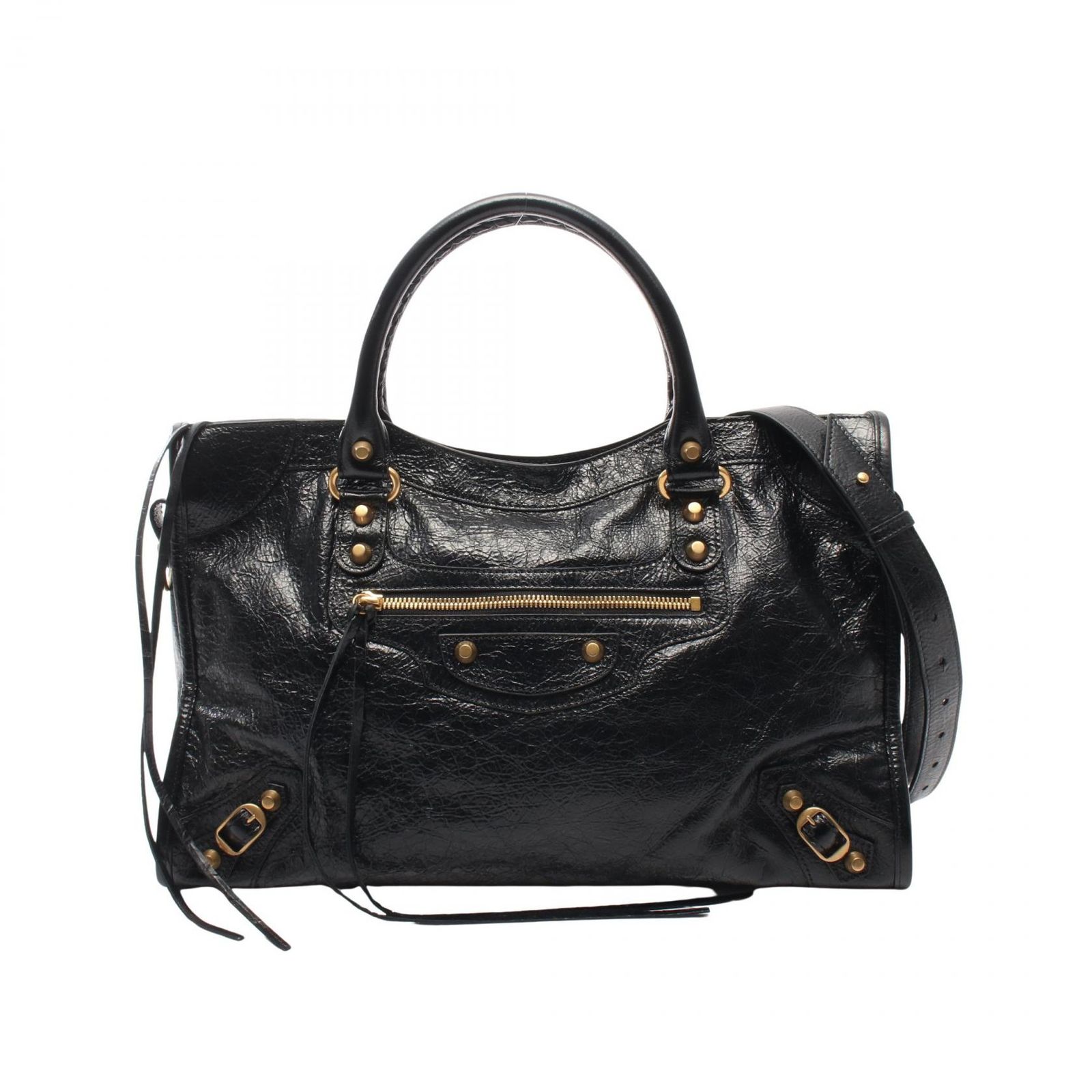 バレンシアガ BALENCIAGA ハンドバッグ シティ ミディアム 2WAY 823058210F61000 ブラック レザー Le City バッグ ミディアム レディース 新品