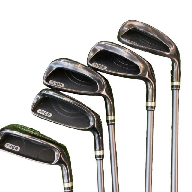 【中古】 プロギア egg POWER CAVITY 5S アイアンセット IR eggオリジナルカーボン (フレックスSR) メンズ 男性用 右利き 右用 Cランク ゴルフクラブ