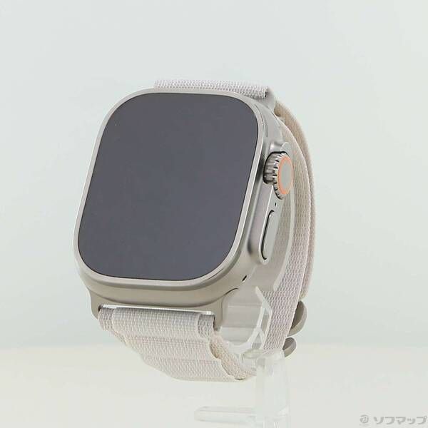 ソフマップ 〔中古品〕 Apple Watch Ultra GPS + Cellular 49mm チタニウムケース スターライトアルパインループ【262】