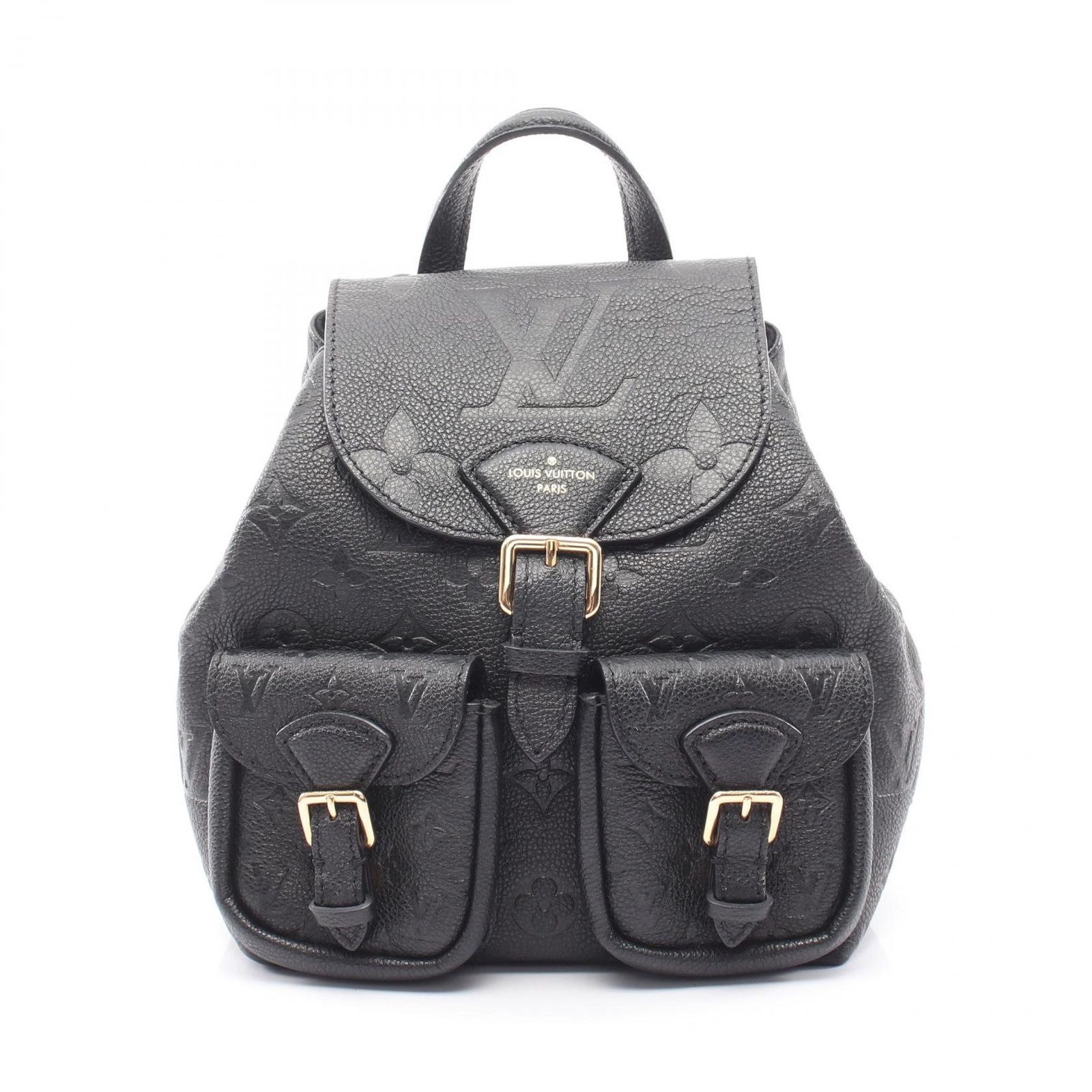 ルイ・ヴィトン LOUIS VUITTON リュックサック バックパック バックアップ モノグラムアンプラント ノワール M47072 ノワール レザー バックアップ レディース Used A