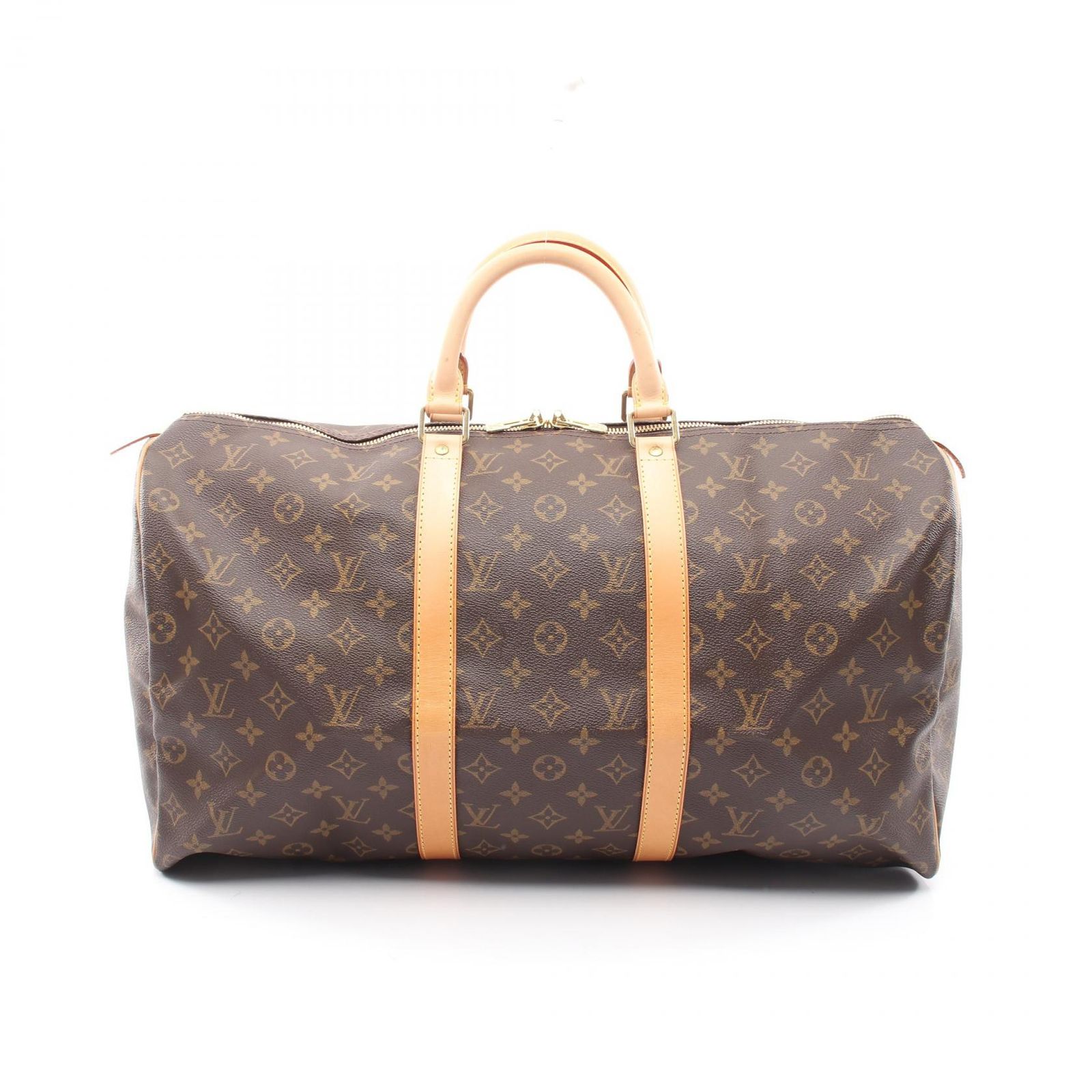 ルイ・ヴィトン LOUIS VUITTON ボストンバッグ キーポル50 M41426 PVCコーティングキャンバス レザー キーポル50 ユニセックス Used A