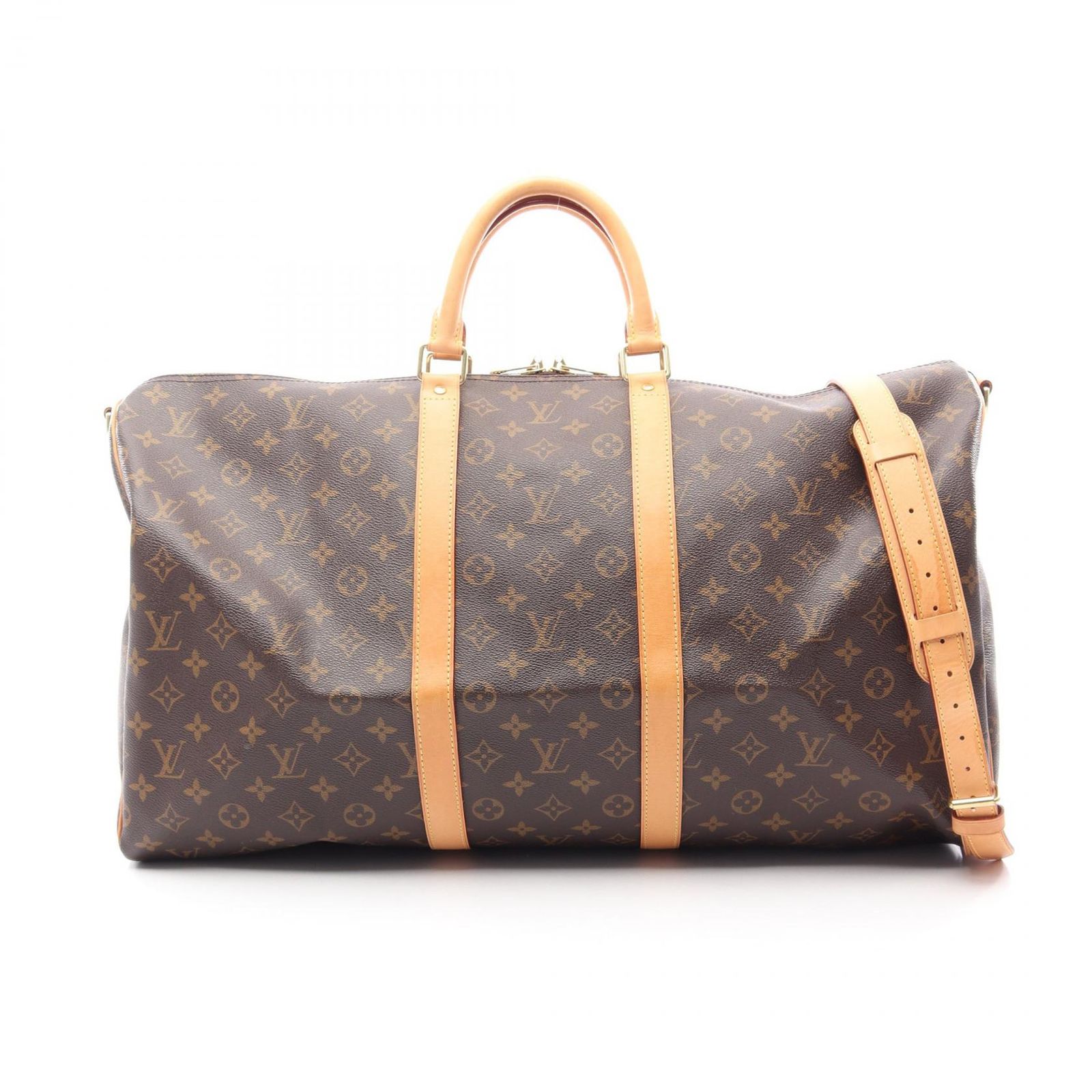 ルイ・ヴィトン LOUIS VUITTON ボストンバッグ キーポル バンドリエール55 2WAY M41414 PVCコーティングキャンバス レザー キーポル・バンドリエール55 ユニセックス