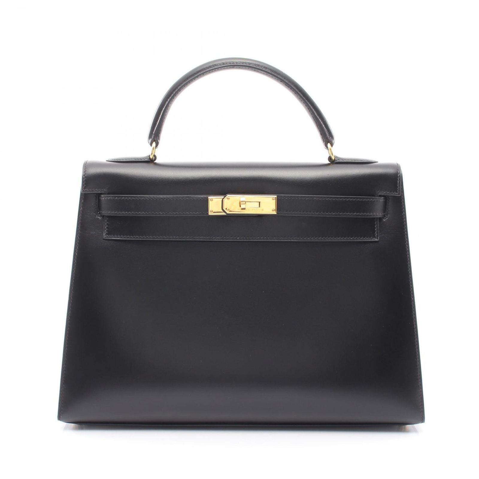 エルメス HERMES ハンドバッグ ケリー32 2WAY 外縫い ブラック カーフ（牛革） ケリー32 ブラック レディース Used A 756,320円