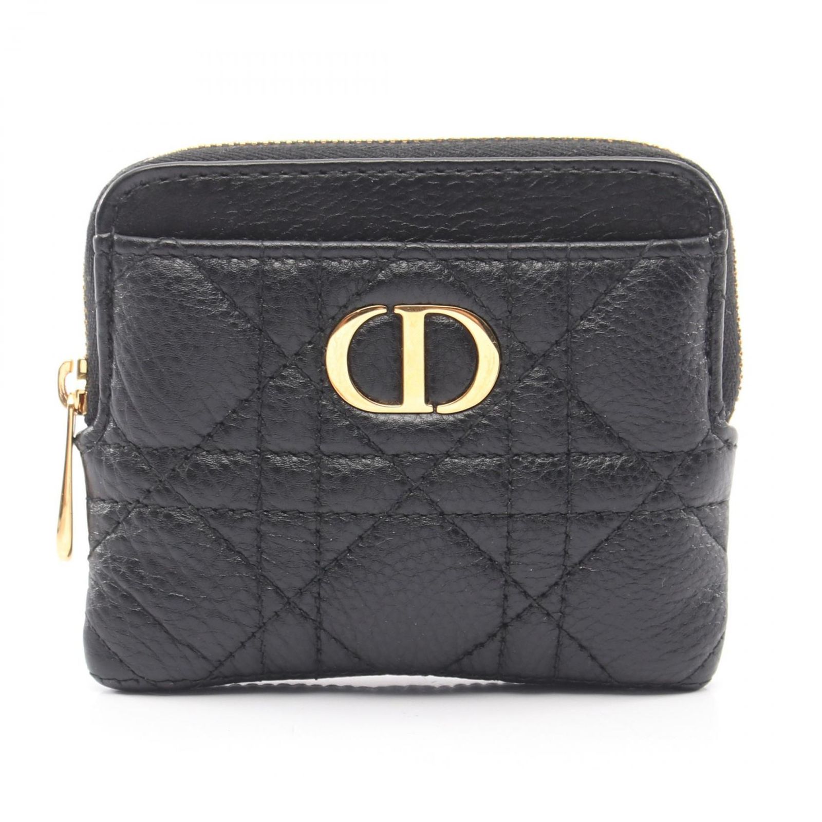 ディオール Dior コインケース Caro Lavender ウォレット カナージュ S5177UWHC_M900 ブラック レザー DIOR CARO Lavender ウォレット レディース Used A 44,880円