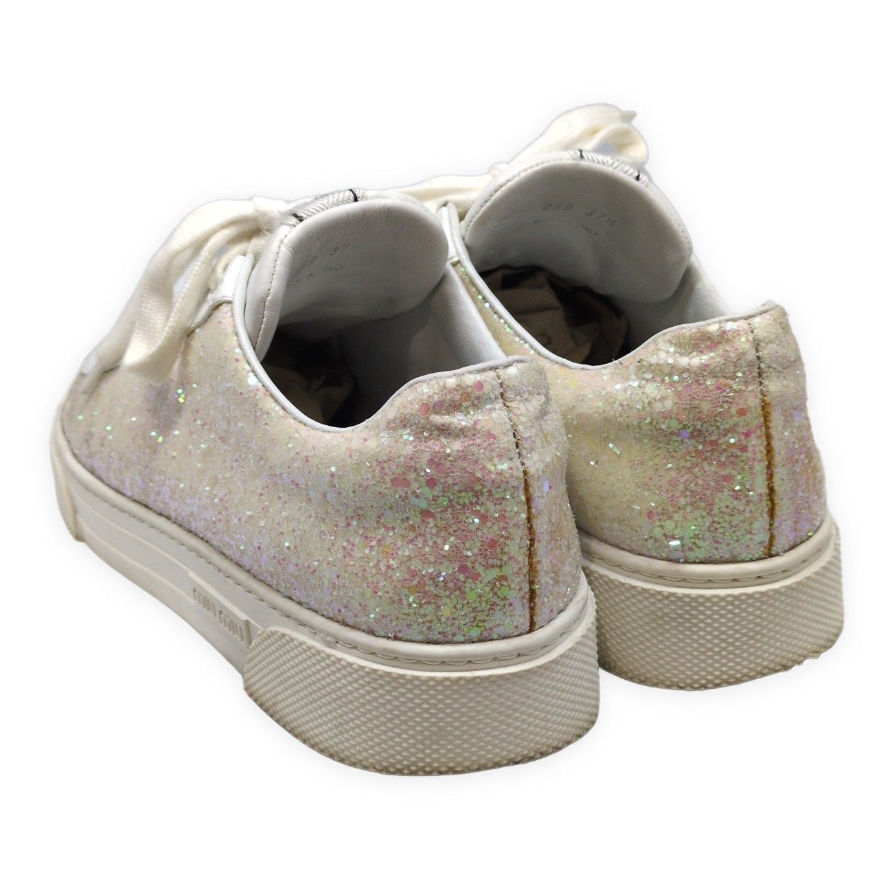 MiuMiu ミュウミュウ グリッター ラメスニーカー ローカット