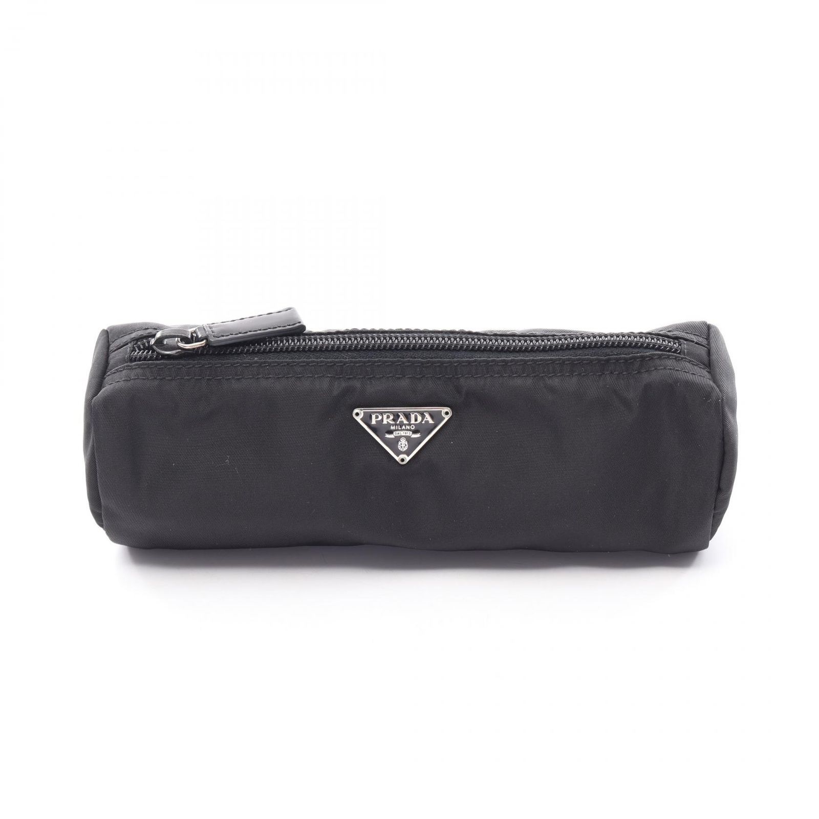 プラダ PRADA ポーチ MV174 ブラック ナイロン トライアングルロゴ ポーチ レディース Used A