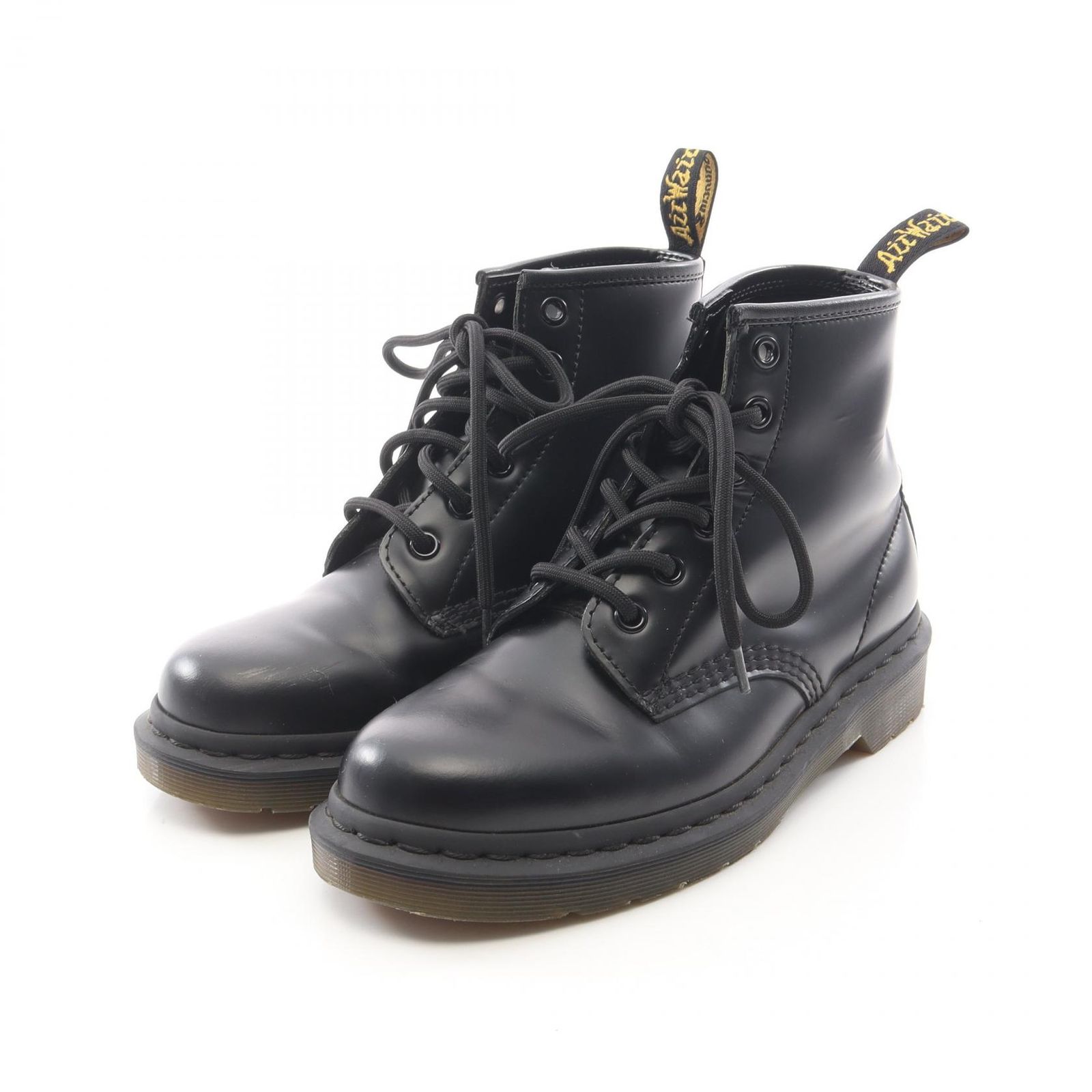 ドクターマーチン Dr.Martens ブーツ 101 6ホール ブラック レザー 101 6ホール ブーツ ブラック レディース Used A