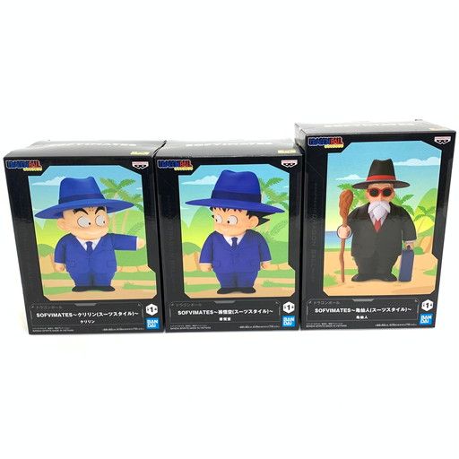 中古未開封】バンプレスト ソフビメイツ ドラゴンボール 亀仙人 孫悟空