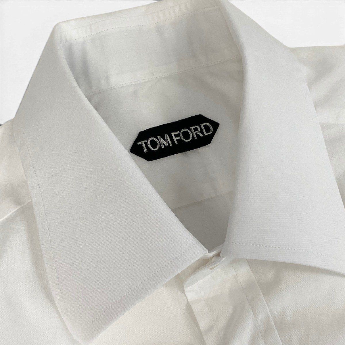9f5① TOM FORD トムフォード 長袖シャツ コットンシャツ 39-15 1/2