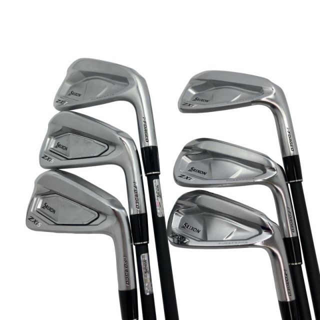 【中古】 ダンロップ SRIXON ZXi COMBO 6S アイアンセット IR 純正特注シャフト (フレックスS) メンズ 男性用 右利き 右用 Cランク ゴルフクラブ