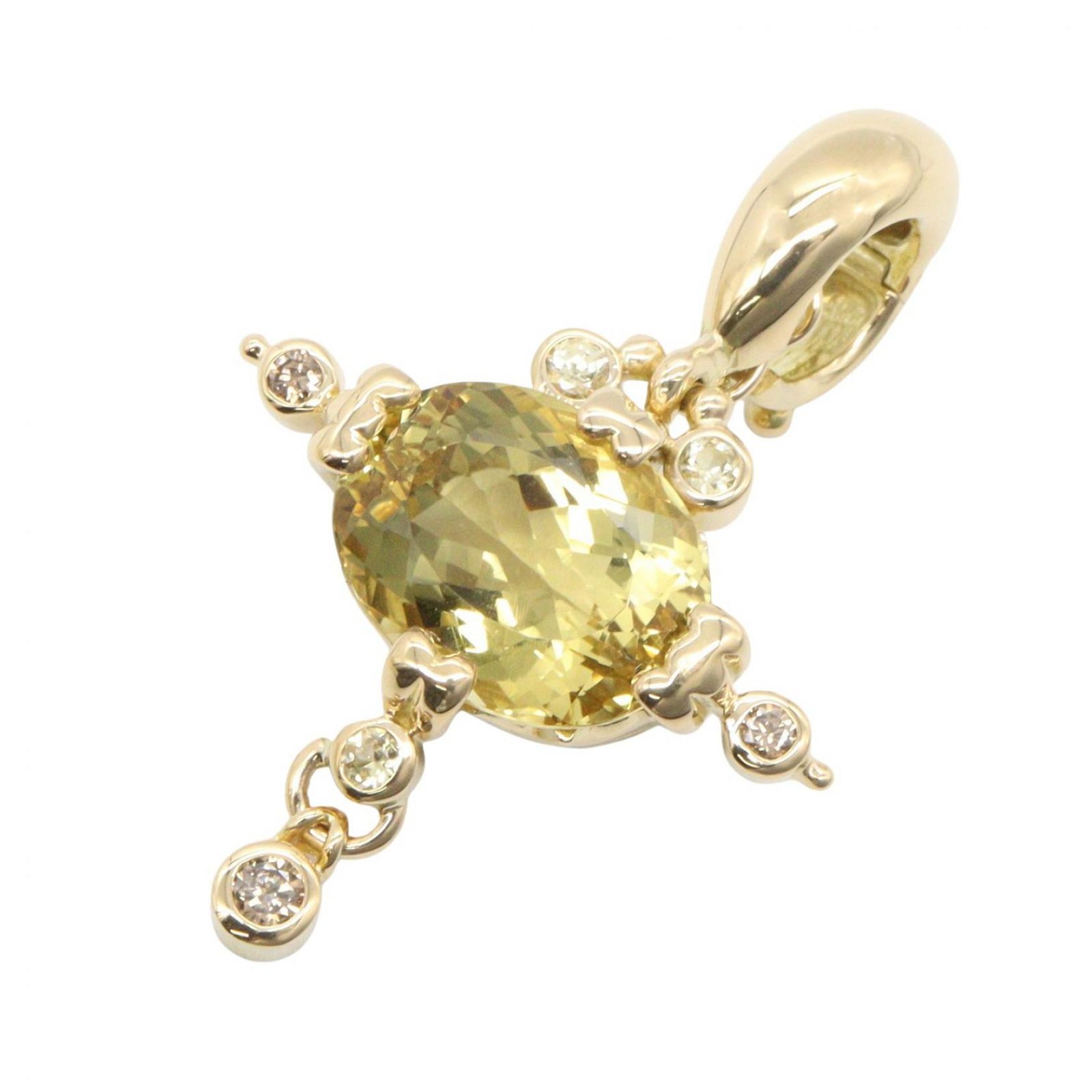 ジュエリー JEWELRY ペンダントトップ イエローベリル トップ イエローベリル 7.5g K18(イエローゴールド) トップ レディース Used A