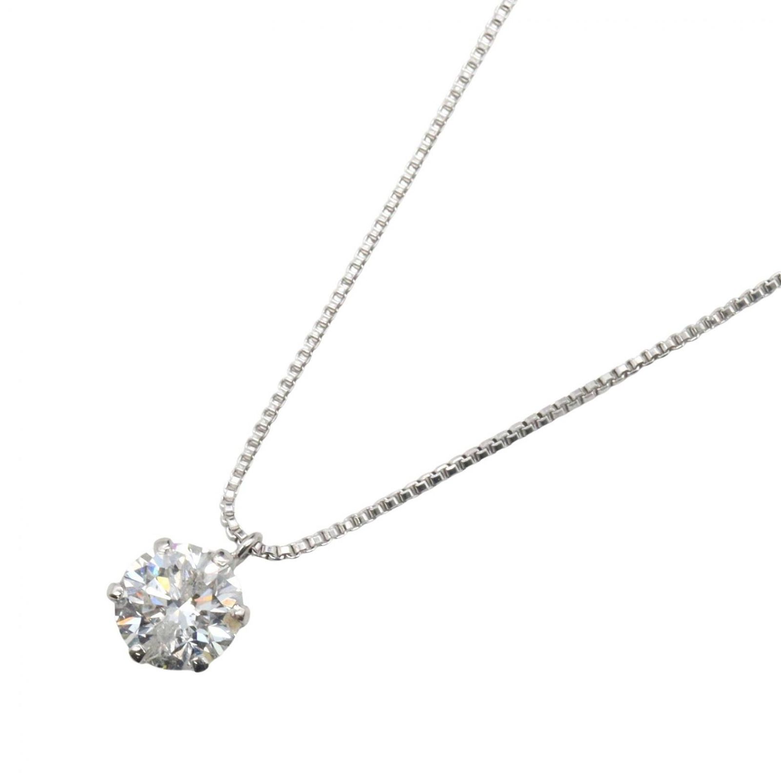 ジュエリー JEWELRY ネックレス ダイヤモンド ネックレス ﾀﾞｲﾔ 3.6g G 首回45.5cm Pt900プラチナ ダイヤモンド ネックレス レディース Used A