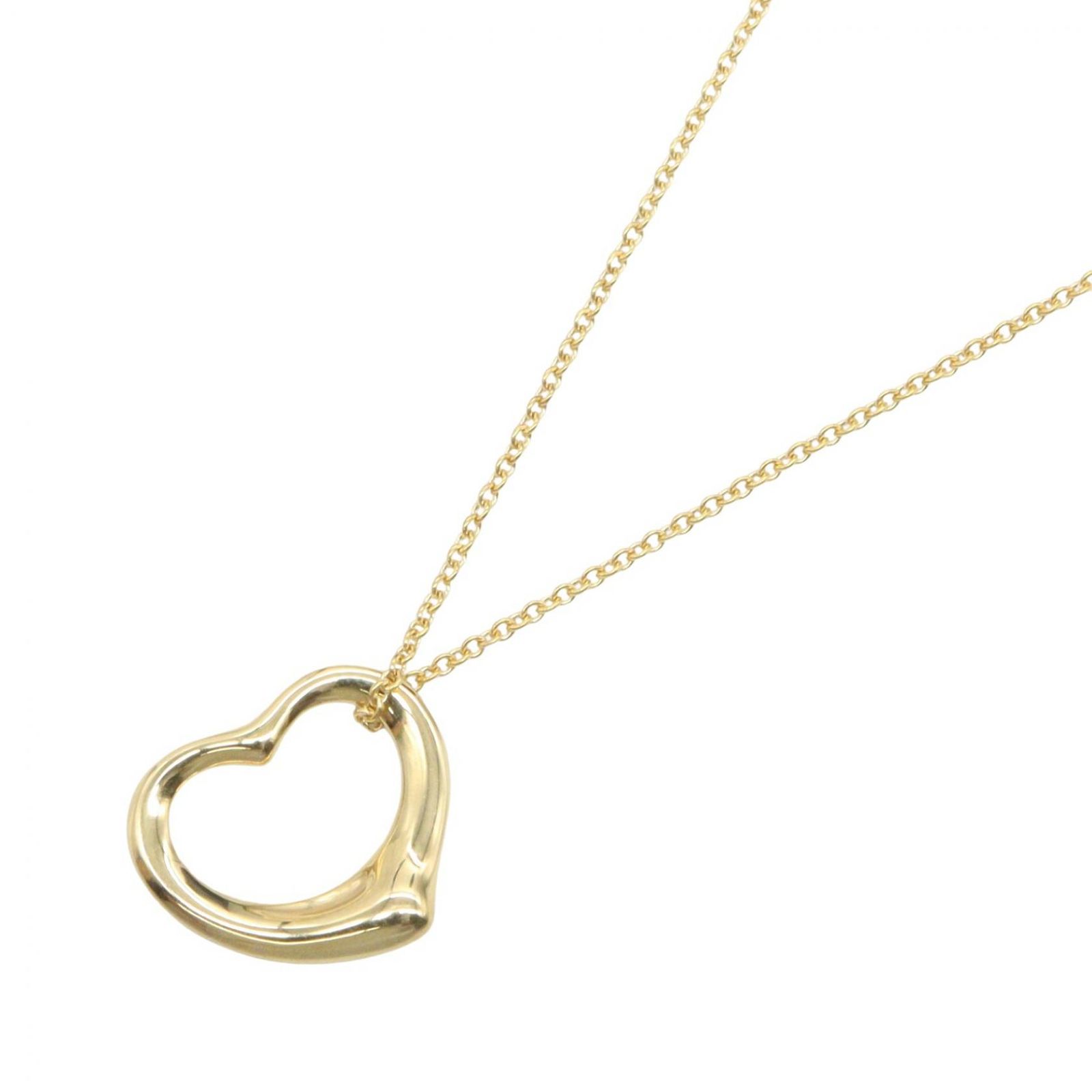 ティファニー TIFFANY＆CO ネックレス オープンハート ネックレス SM 首回40.5 K18（イエローゴールド） オープンハート ネックレス SM レディース Used A