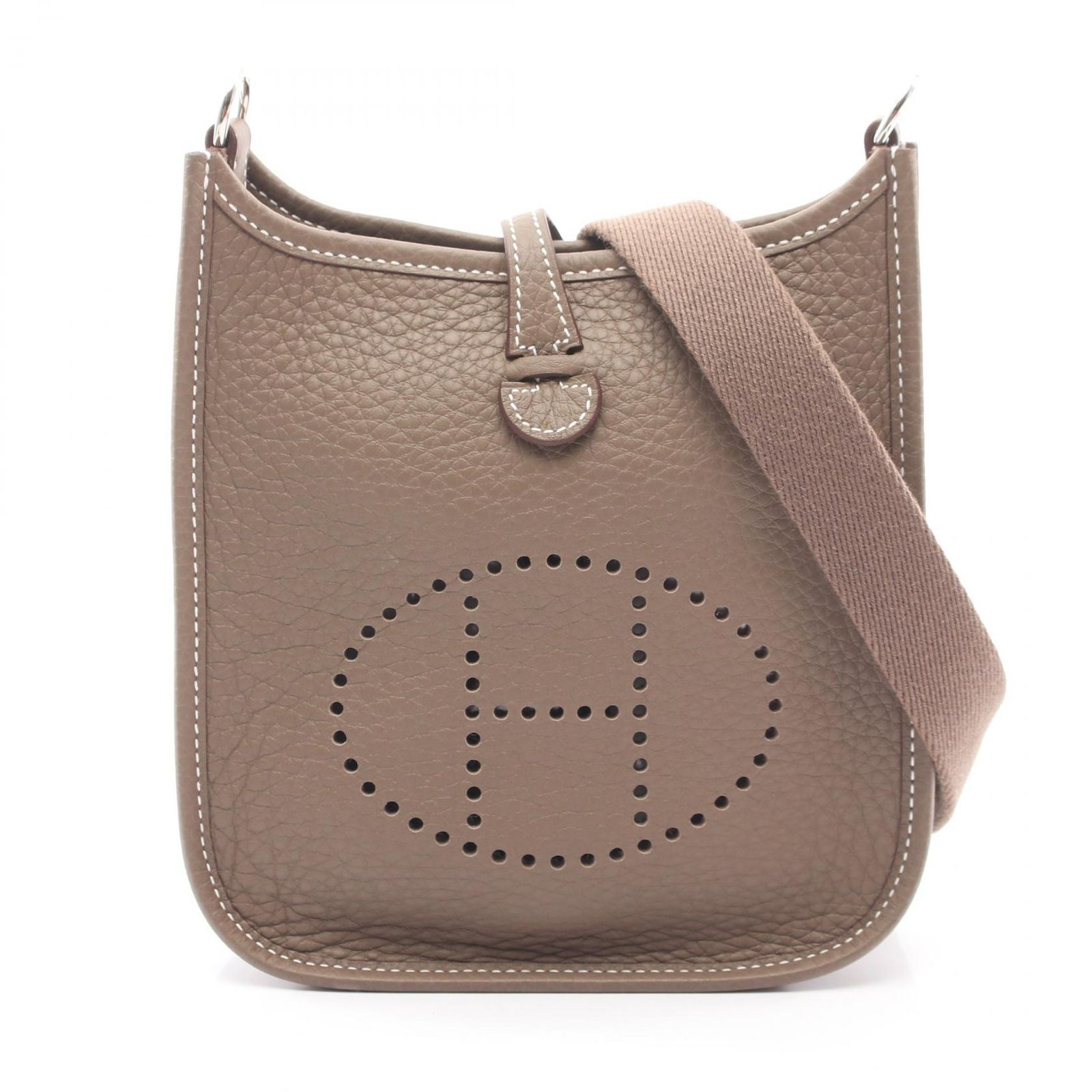 エルメス HERMES ショルダーバッグ エヴリンTPM アマゾン エトゥープ レザー エヴリンアマゾンTPM エトゥープ レディース Used A