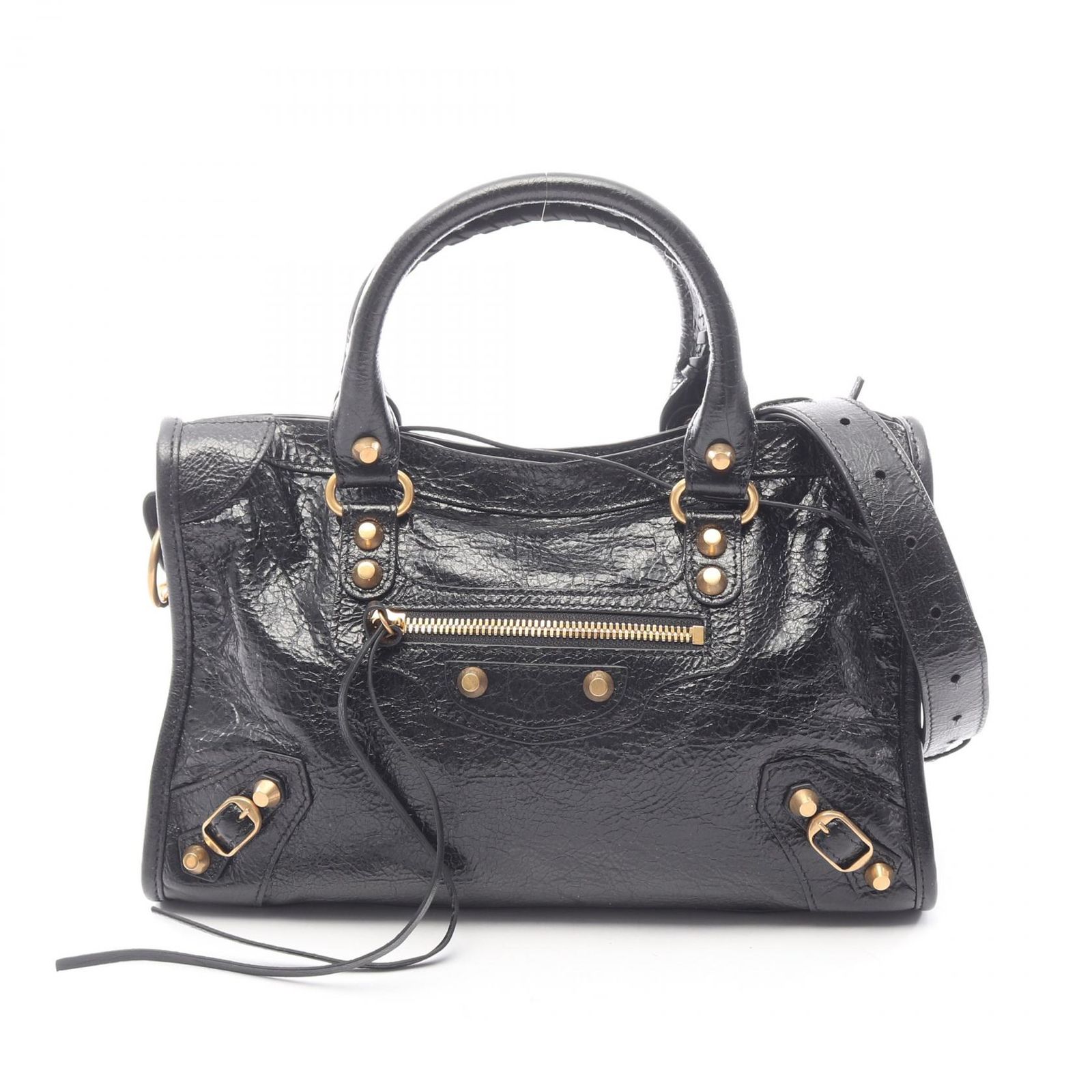 バレンシアガ BALENCIAGA ハンドバッグ Le City Small ル シティ スモール 2WAY 811442210F61000 ブラック レザー Le City バッグ スモール レディース 新品