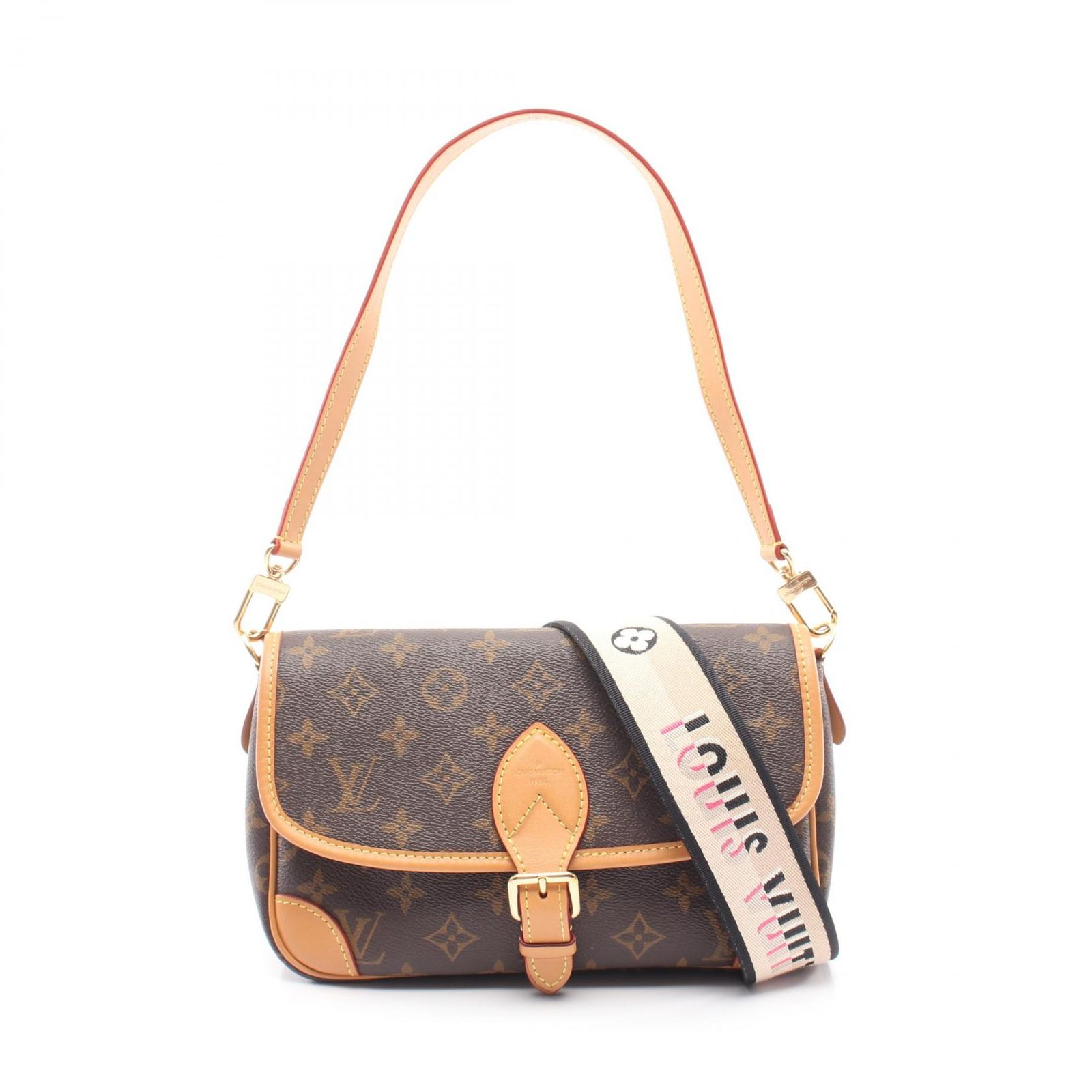 ルイ・ヴィトン LOUIS VUITTON ショルダーバッグ ディアヌ NM PM モノグラム 2WAY M45985 ノワール PVCコーティングキャンバス レザー ディアヌ NM PM レディース Used A 189,400円