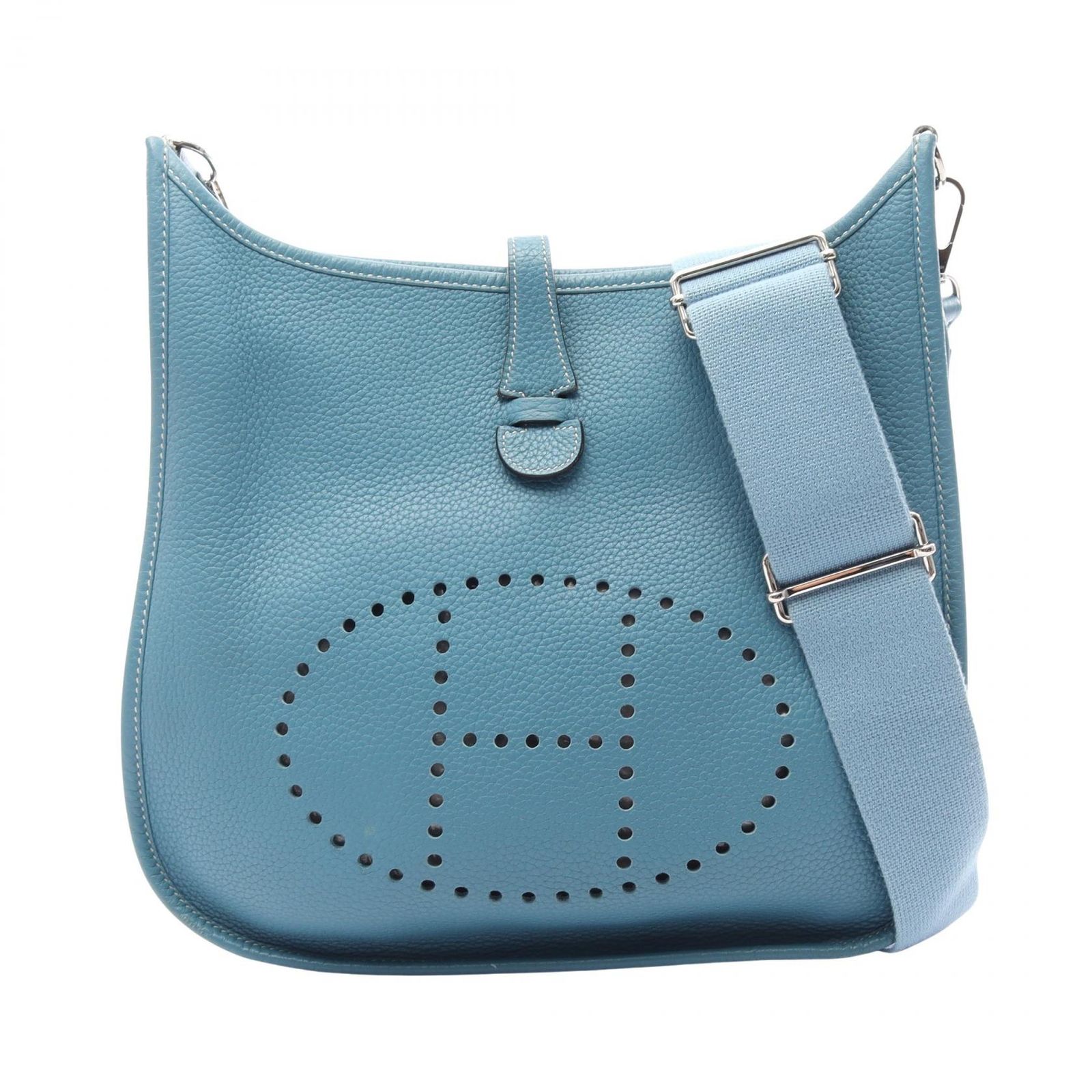 エルメス HERMES ショルダーバッグ エヴリン 3 トロワ PM ブルージーン レザー エヴリン3PM ブルージーン レディース Used B