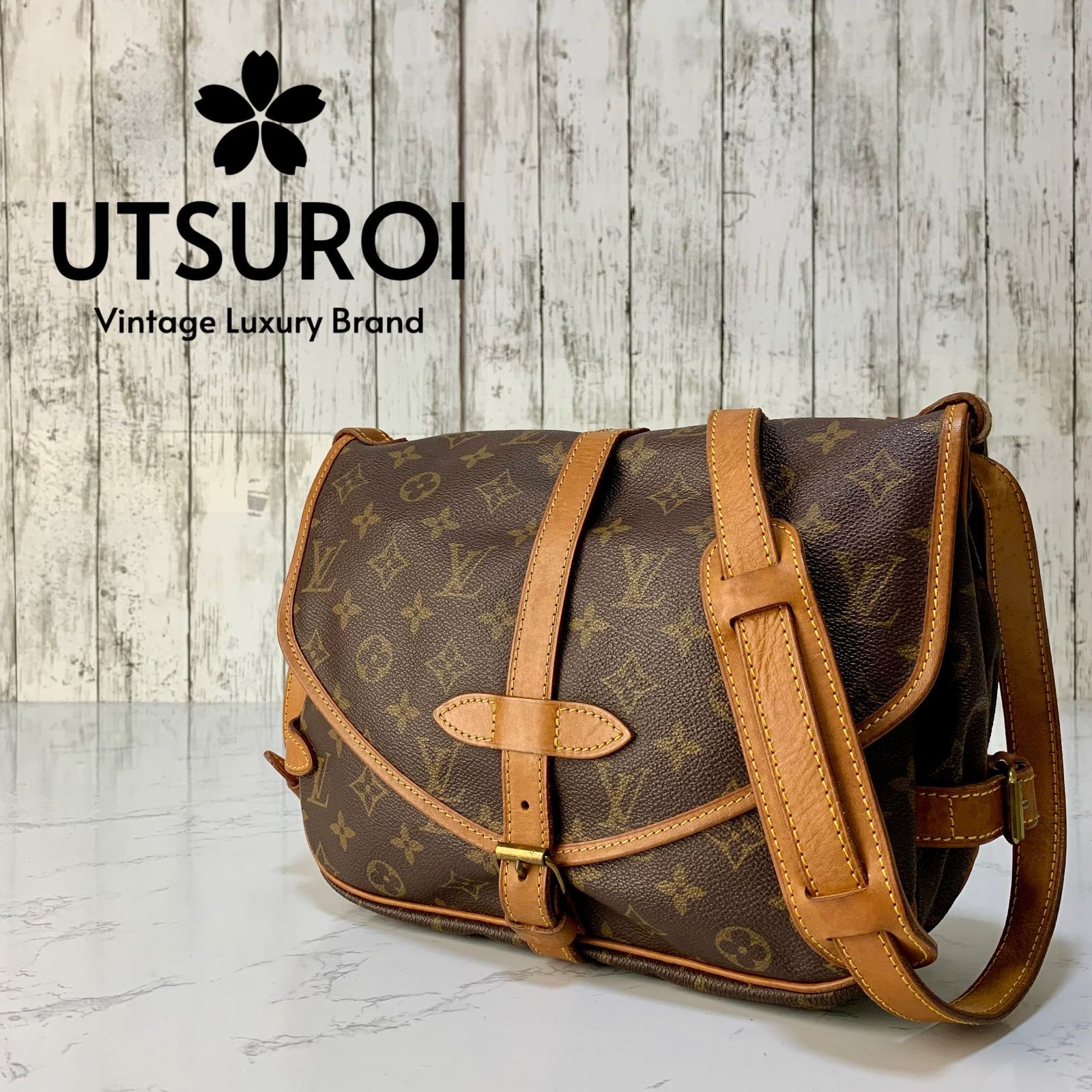 LOUIS VUITTON ソミュール 30 モノグラム クロスボディ ショルダーバッグ【状態ランク：S】