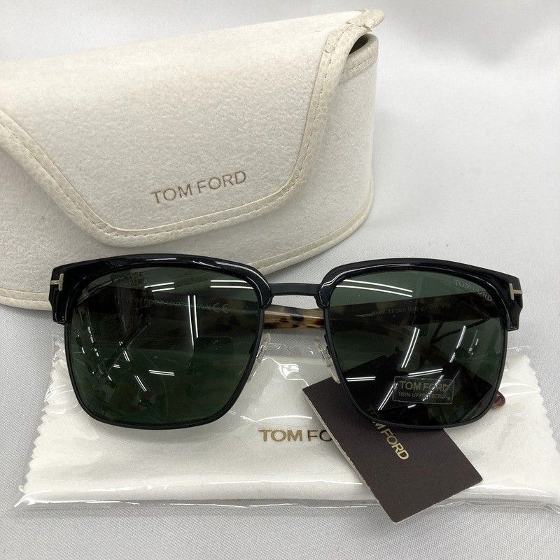 TOM FORD トムフォード River サングラス TF367 57□18-145 アイウェア メガネ ブロー型 べっ甲柄 デミ柄 カジュアル 男女兼用 ブラウン 眼鏡 ★SS503