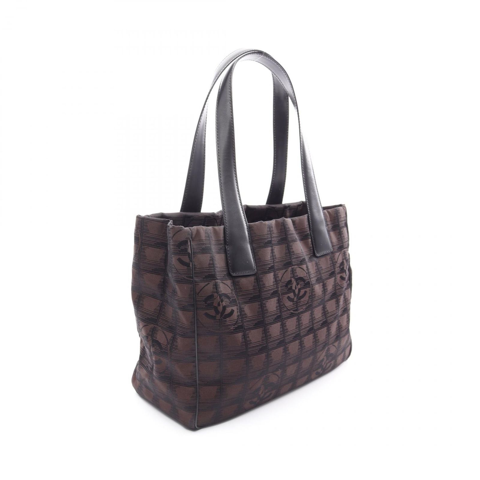シャネル CHANEL トートバッグ ニュートラベルラインPM A20457 ダークブラウン レザー ニュートラベルライントートPM レディース Used B