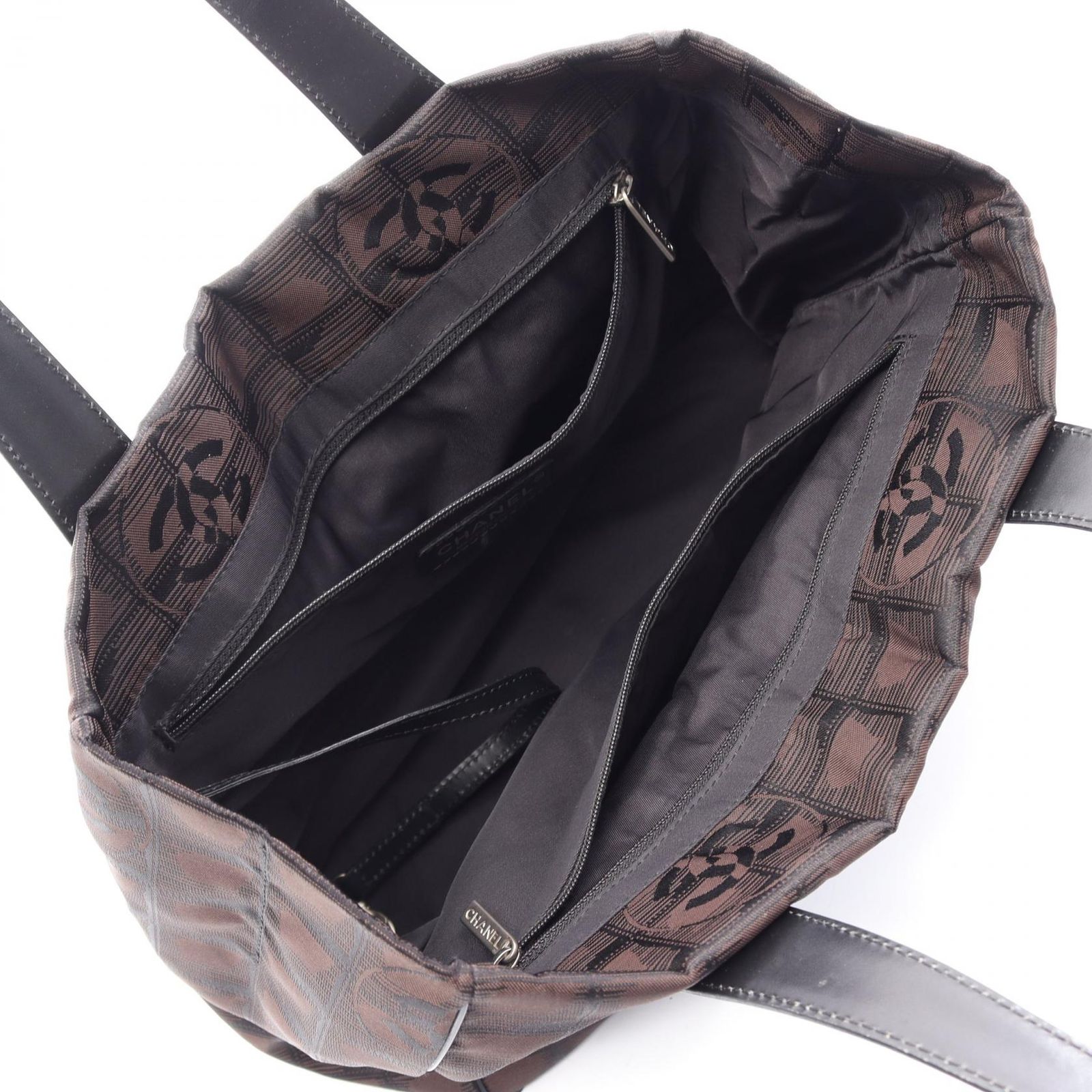 シャネル CHANEL トートバッグ ニュートラベルラインPM A20457 ダークブラウン レザー ニュートラベルライントートPM レディース Used B