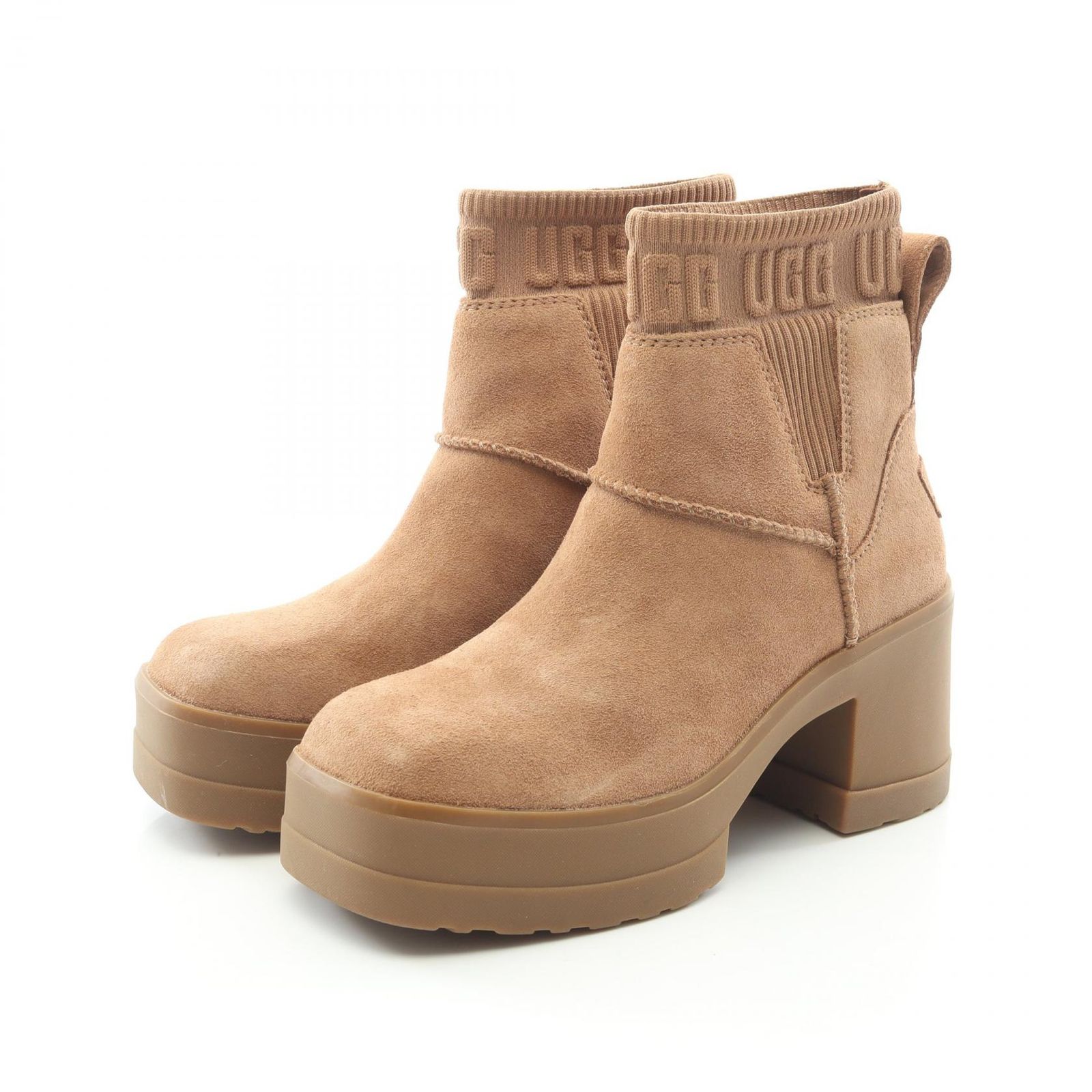 アグ UGG ブーツ Moxy Chelsea 1173724 ブラウン スウェード ブーツ ブラウン 1173724 Moxy Chelsea レディース Used A