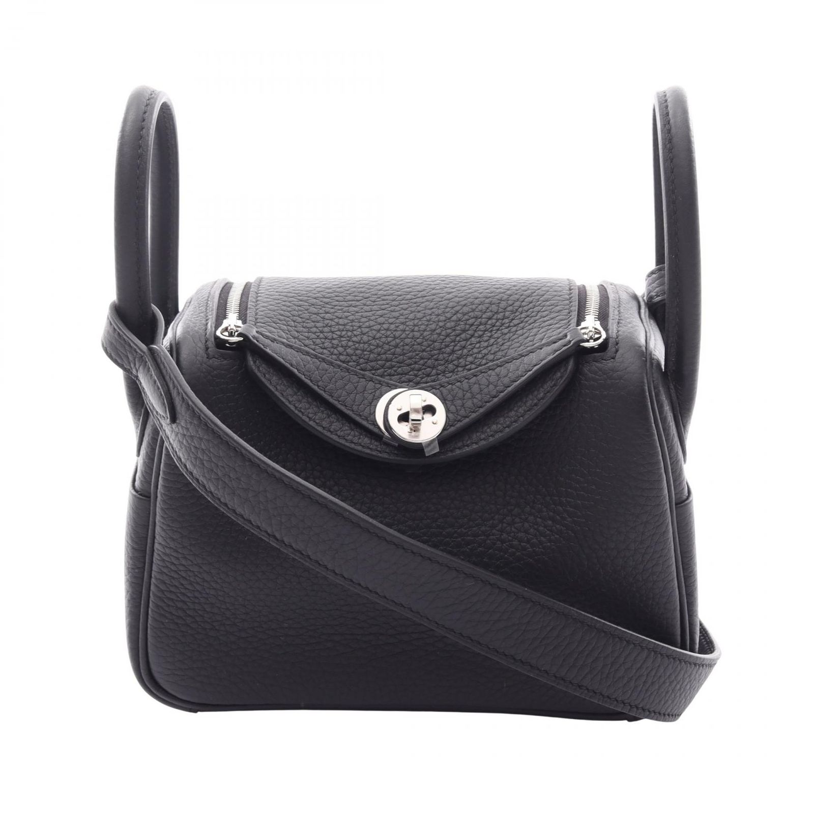 エルメス HERMES ショルダーバッグ リンディ ミニ 2WAY ブラック