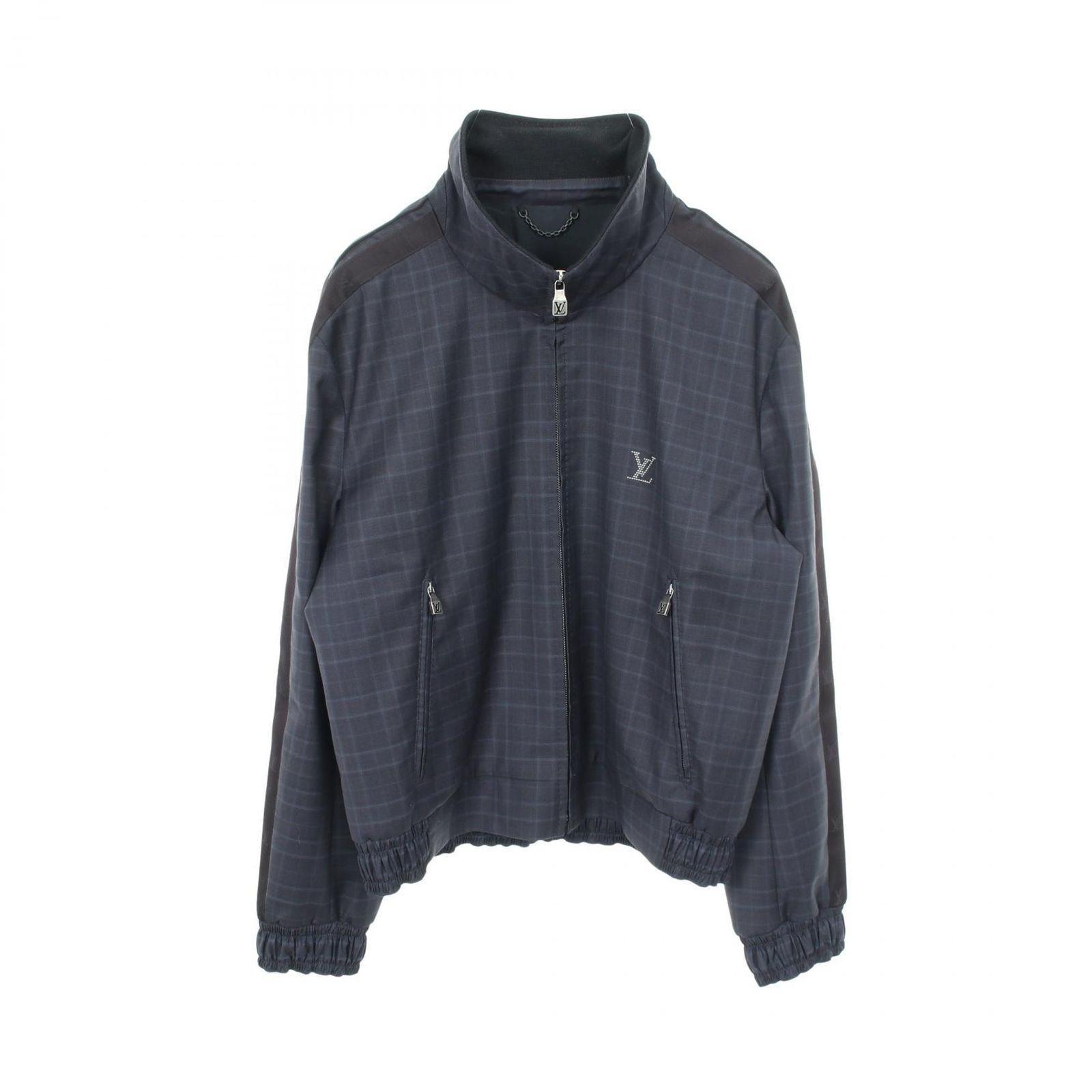 ルイ・ヴィトン LOUIS VUITTON グレンチェック トラックトップ ブルゾン RM252MF PRJ HTFB3E ウール 25AW テーラード トラックトップ メンズ Used A
