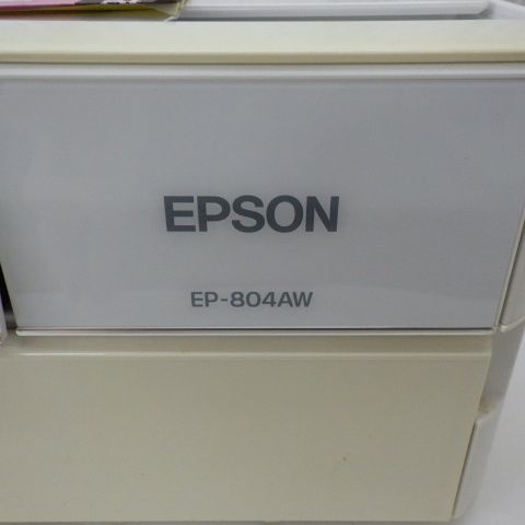 EPSON エプソン カラリオ インクジェットプリンター 純正インク入り EP-804AW 中古品 P260602