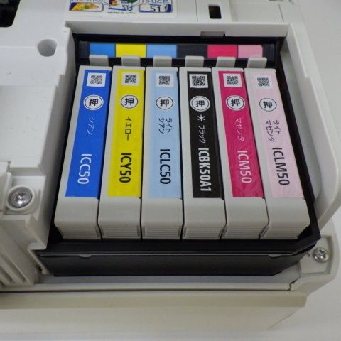 EPSON エプソン カラリオ インクジェットプリンター 純正インク入り EP-804AW 中古品 P260602