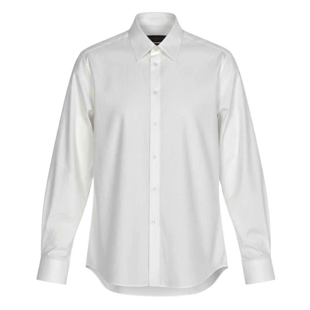 9f5 LOUIS VUITTON ルイヴィトン PONT NEUF FIT LVロゴ 長袖シャツ コットンシャツ サイズ38 ホワイト コットン100% メンズ 紳士服u02t
