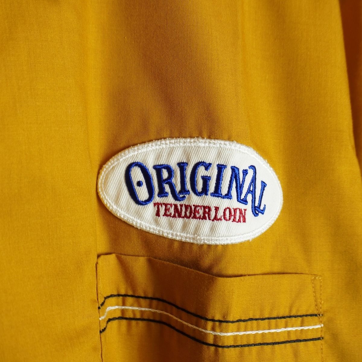 美品 正規 TENDERLOIN テンダーロイン 長袖シャツ サークルワッペン