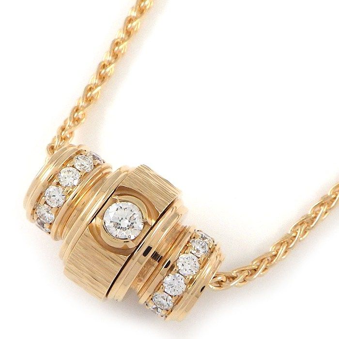 ピアジェ PIAGET ネックレス ポセション G33PI300 1ポイント ダイヤモンド 0.09ct 24ポイント ダイヤモンド 計0.43ct K18PG 【中古】