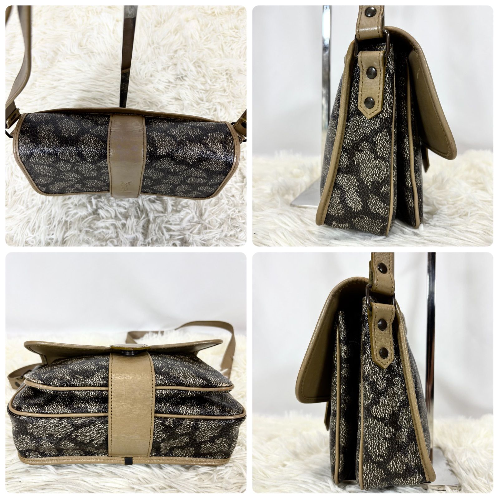 イヴサンローラン YVES SAINTLAURENT ショルダーバッグ ゼブラ柄