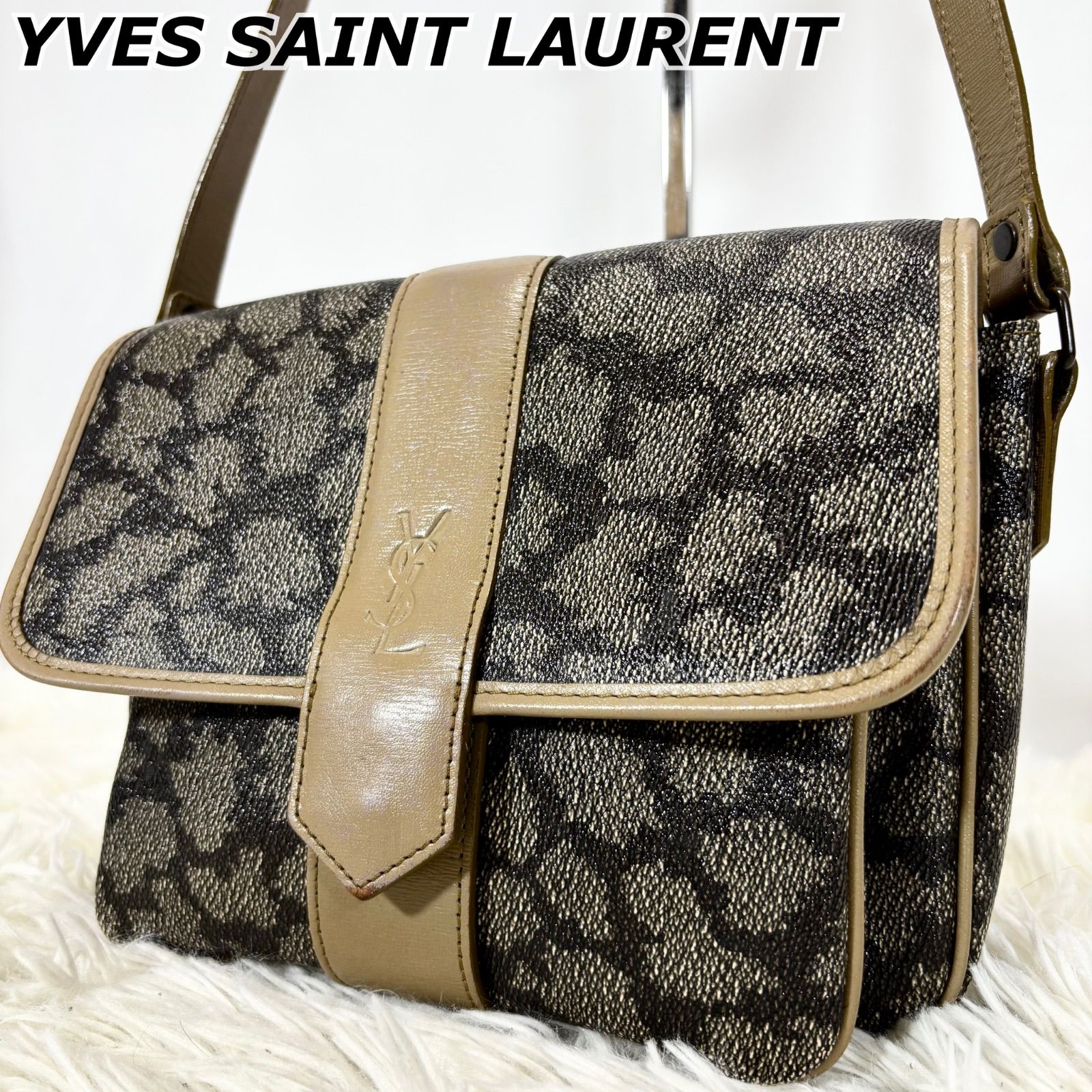 イヴサンローラン YVES SAINTLAURENT ショルダーバッグ ゼブラ柄