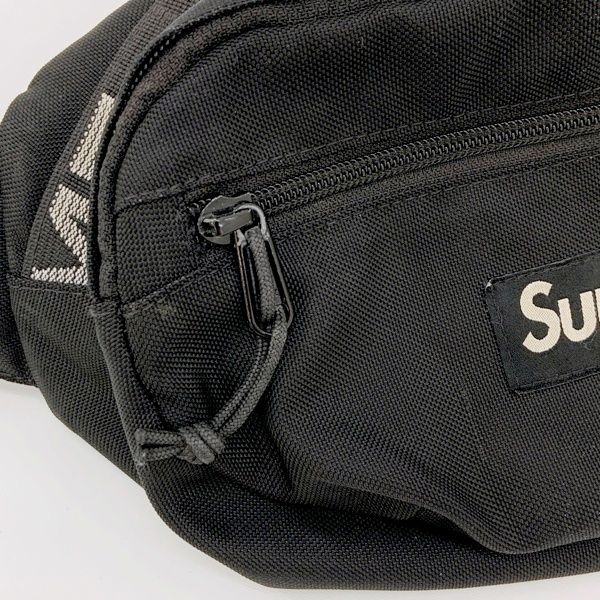 Supreme シュプリーム　ウエストバッグ　ブラック Supreme シュプリーム ウエストバッグ カバン ボディバッグ 18SS ロゴ