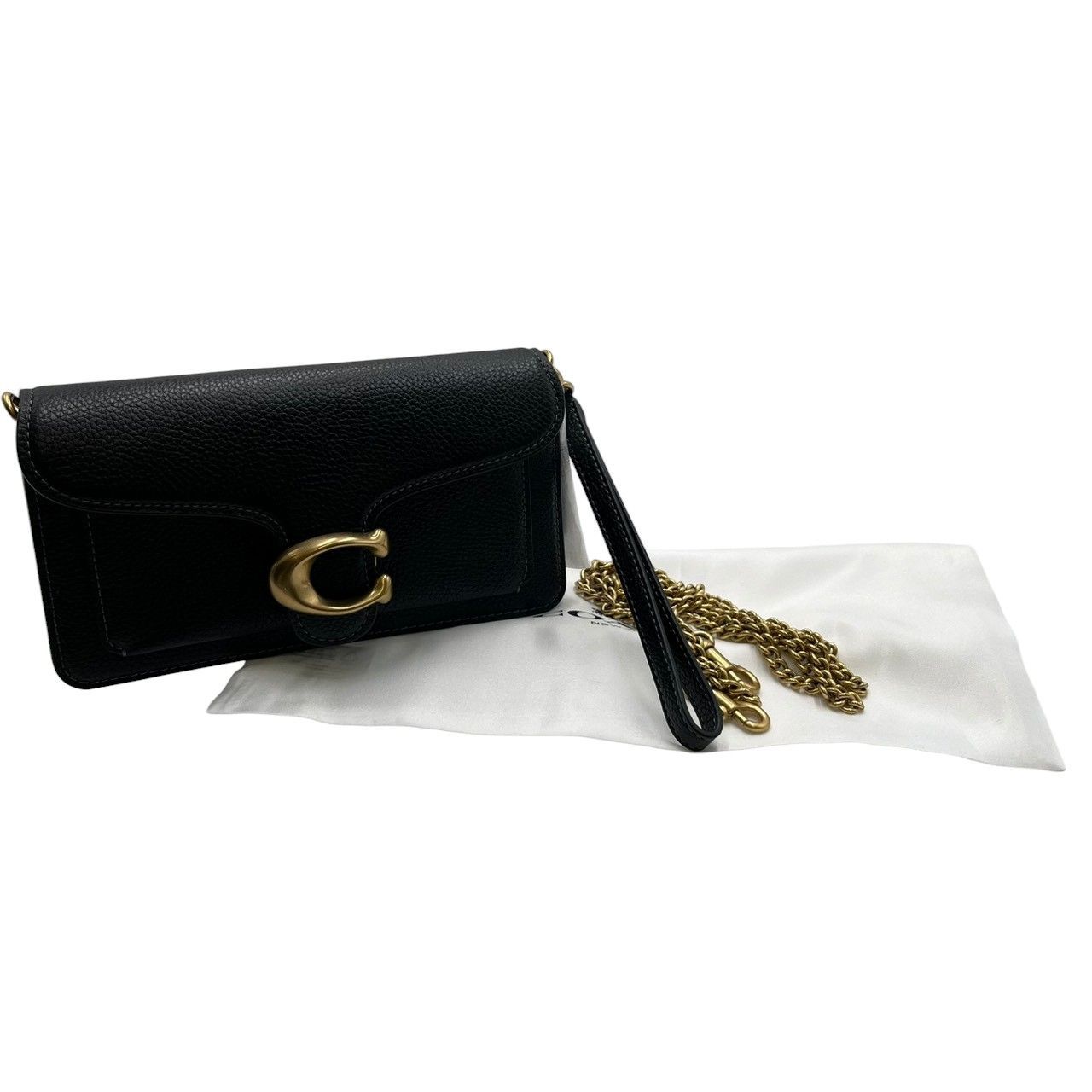 COACH タビー チェーン クロスボディ バッグ 19 CBF14 ブラック 黒 
